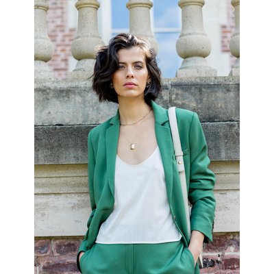 Veste tailleur tissu crêpe CYRILLUS