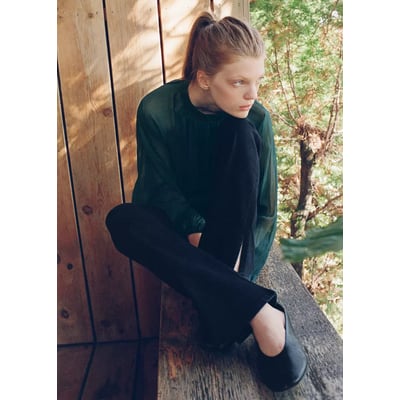 Jean droit avec ouvertures MANGO TEEN