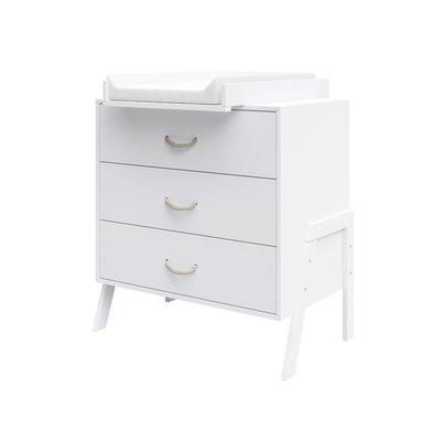 Commode à Langer 3 tiroirs - Table à Langer Amovible et Matelas - LIV PREMIERS MOMENTS