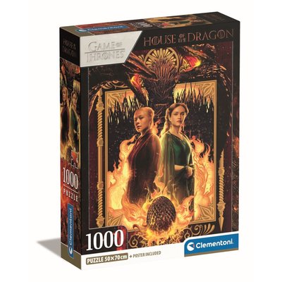 Compact 1000 pièces - house of the dragon CLEMENTONI