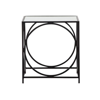 Table basse carrée en métal noir  ZÉLIE MADE IN MEUBLES 