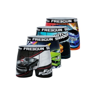 Lot de 4 Boxers microfibre Fast and Furious FREEGUN