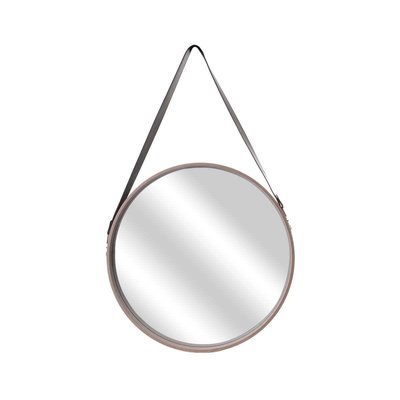 Miroir rond avec anse en PU Barber 50 cm CMP