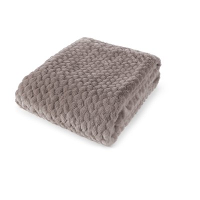 Plaid imitation fourrure avec doublure unie MINK MAGMA HEIMTEX
