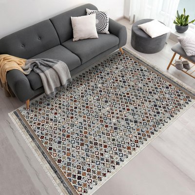 Tapis salon et chambre tissé motif géométrique GUZELLE A UN AMOUR DE TAPIS