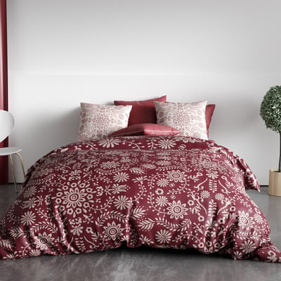 Parure housse de couette en coton imprimée, Vishka C DESIGN HOME TEXTILE