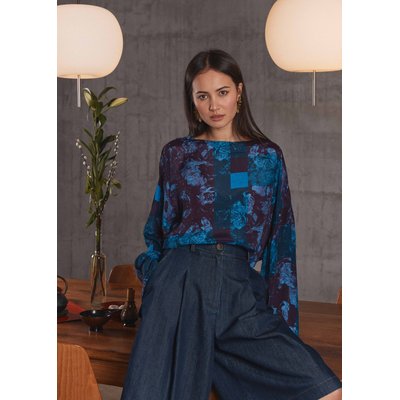 Top violet court manches longues LA FEE MARABOUTEE