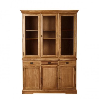 Vaisselier en bois de teck 150 cm  BOSTON BERAH GETAH