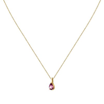 Collier en or 375 et topaze CLEOR