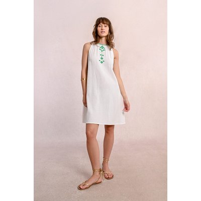 Robe courte en popeline brodé MOLLY BRACKEN