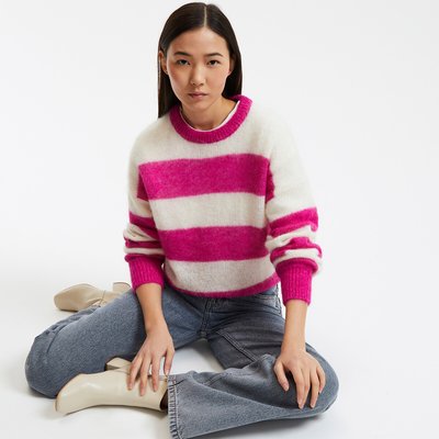 Pull col rond en grosse maille LA REDOUTE COLLECTIONS