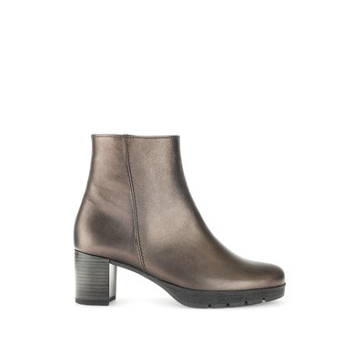 Bottines en cuir lisse à talon décroché GABOR