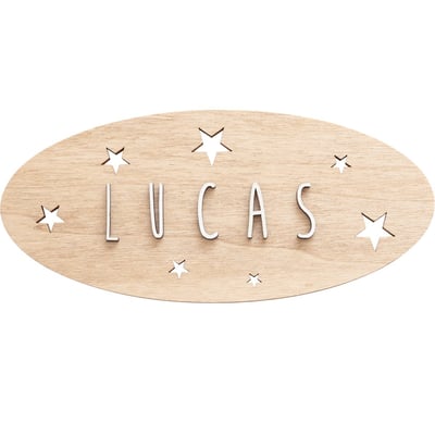 Plaque décorative personnalisable Etoiles VINTIUN
