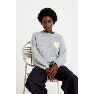 Pull oversize col rond manches longues CACHE CACHE