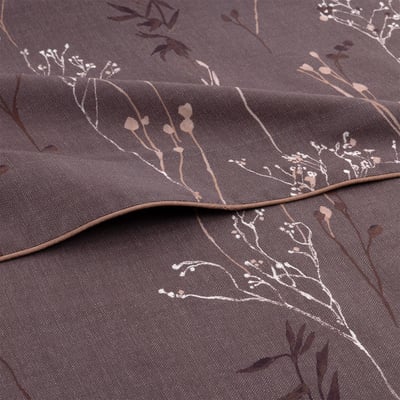 Drap plat en satin de coton marron, WILD MILLET BOSS HOME