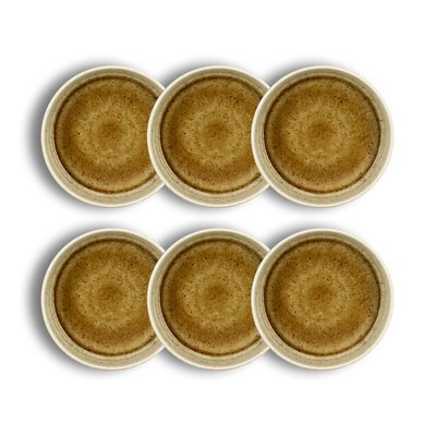 Lot de 6 assiettes creuses en porcelaine 19cm, STACK OGO LIVING