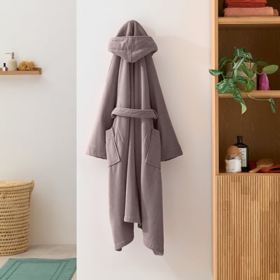 Peignoir capuche éponge velours 450 g/m2, Trizie LA REDOUTE INTERIEURS
