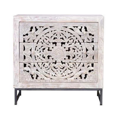 Commode 3 tiroirs - POMÉLINE DECORATION D’AUTREFOIS