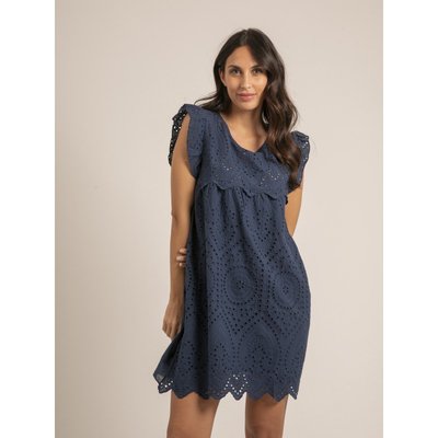 Robe Courte Broderies Anglaises Ingles DONA LISA
