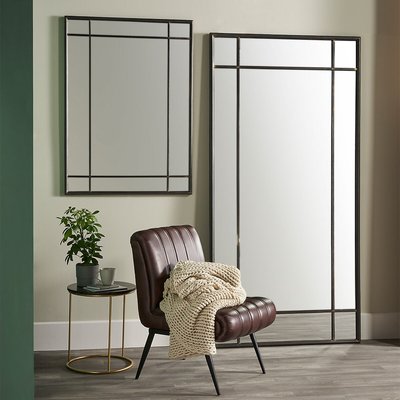 110cm Antique Bronze Metal Rectangular Wall Mirror SO'HOME