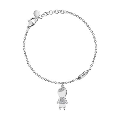 Bracelet en acier et cristal CALINOU