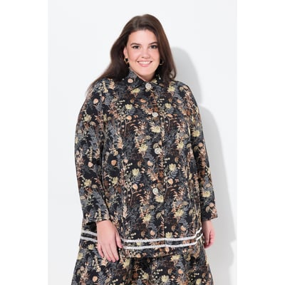 Veste à col chemise, tissu Jacquard à motif ULLA POPKEN