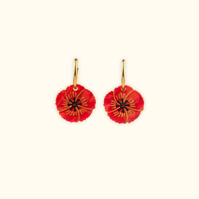 Boucles d'oreilles COQUELICOT COUCOU SUZETTE