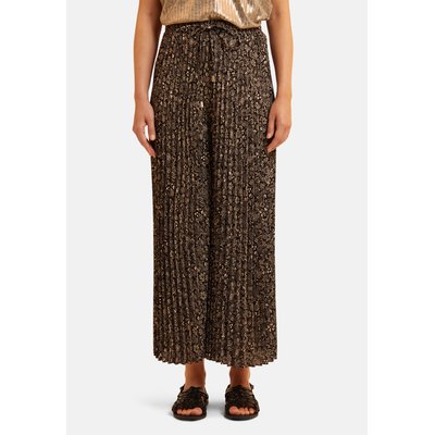 Pantalon plissé imprimé cachemire ICODE