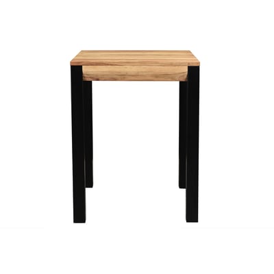 Table de bar extensible en bois massif et métal L80-135 cm TRAP MILIBOO