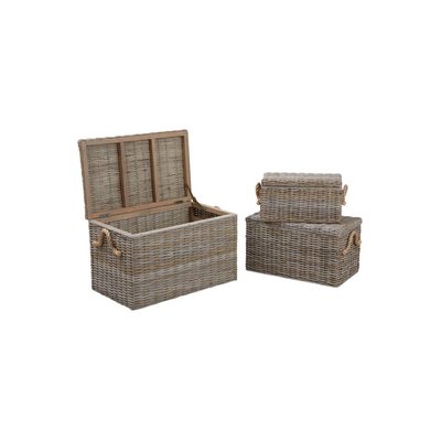 Coffres en poelet naturel (Lot de 3) AUBRY GASPARD