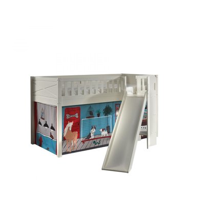 Scott Lit Mezzanine Toboggan et Rideau Pet Shop VIPACK