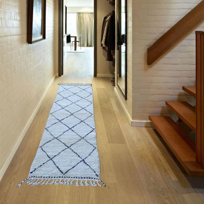 Authentique tapis berbère fait à la main en laine BENI OUARAIN AC UN AMOUR DE TAPIS