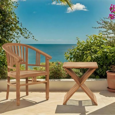 Fauteuil de jardin en teck Romane WANDA COLLECTION