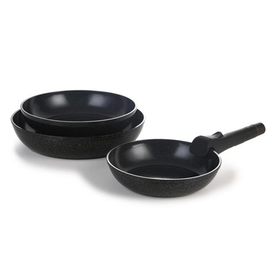 Set de 3 poêles marron amovible 20/24/28cm - "cappuccino" LAGUIOLE CUISSON