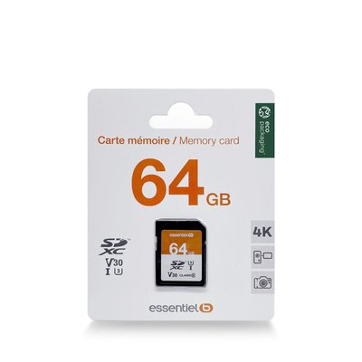 Carte SD 64Go SDXC ESSENTIEL B