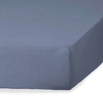 Drap housse lin lavé CAMILLE FEBRONIE