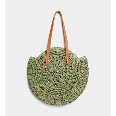 Sac À Main Rond Lila Paille GALERIES LAFAYETTE