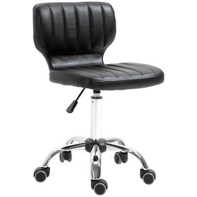 Tabouret de salon Acier Noir HOMCOM