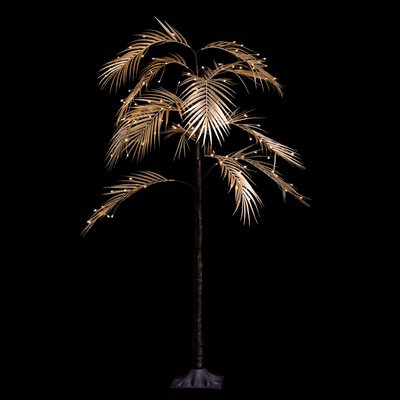 Arbre lumineux d intérieur palmier doré H. 90 cm 90 LED + transfo FEERIC LIGHTS & CHRISTMAS