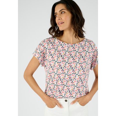 T-shirt flammé imprimé végétal DAMART