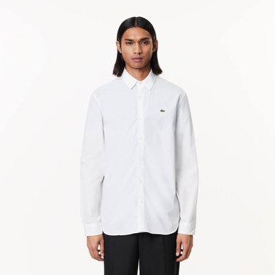 Chemise en popeline manches longues LACOSTE