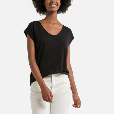 T-shirt effet brillant PIECES