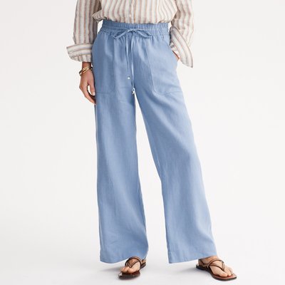Pantalon large en lin ANNE WEYBURN