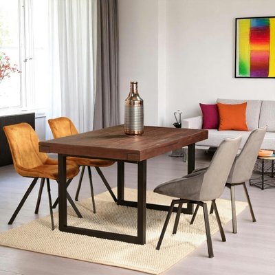 Table de repas extensible bois recyclé marron SAMOA PIER IMPORT