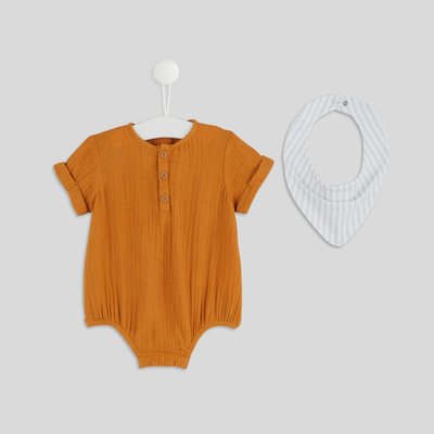 Barboteuse uni en coton BIO, certifié OEKO-TEX BOUT'CHOU