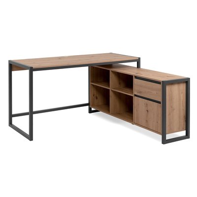 Bureau d'Angle Modulable Décor Chêne L139 cm - Prague CALICOSY