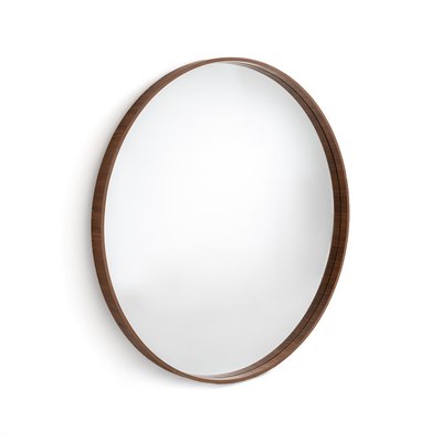 Miroir rond plaqué noyer Ø100 cm, Alaria LA REDOUTE INTERIEURS