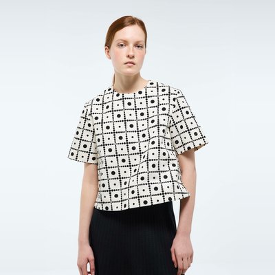 Top manches courtes imprimé détails dos en coton BIO GOTS MONOPRIX