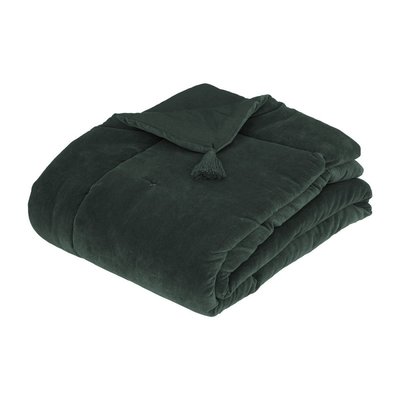 Édredon velours 70x180 Night coton ivoire ATMOSPHERA
