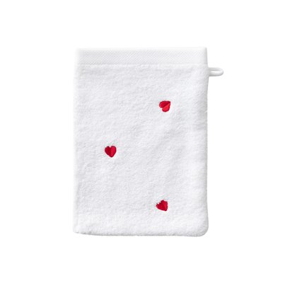 Gant de toilette coton blanc ADORE CARRE BLANC
